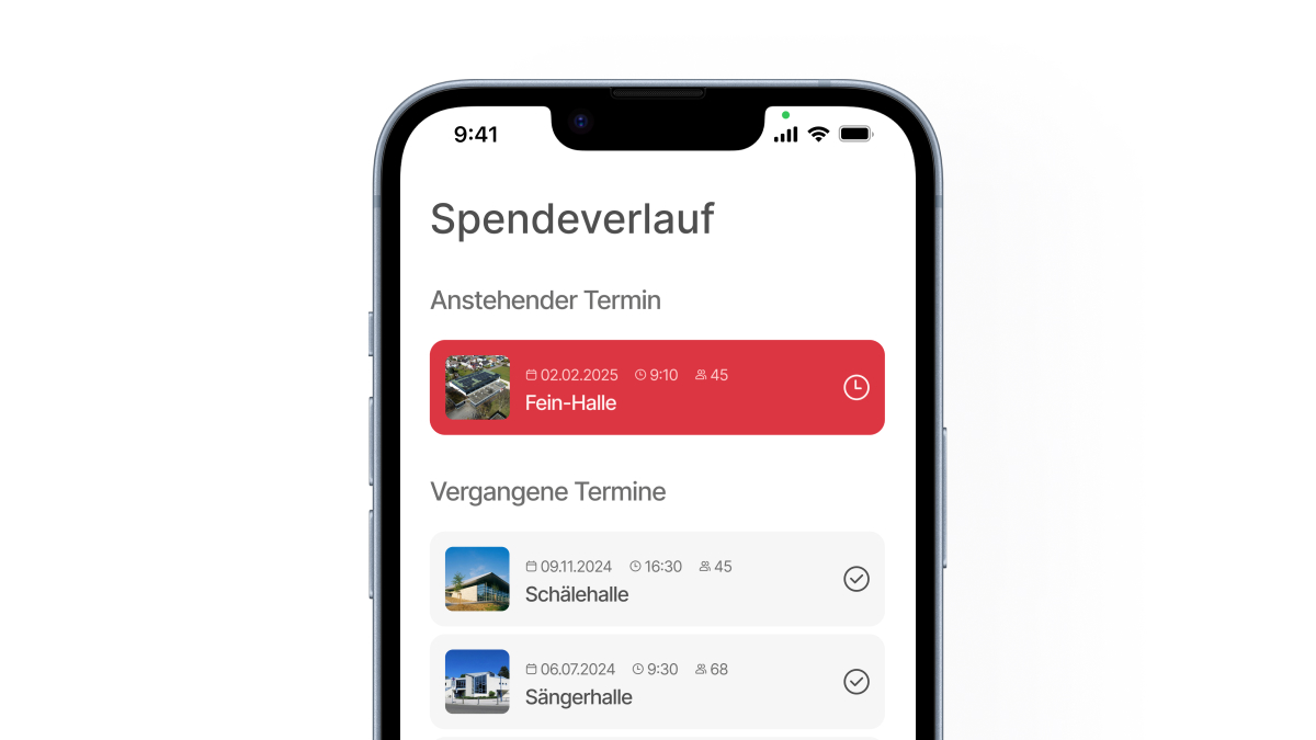 Donation History Interface